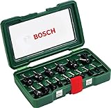 Bosch 15tlg. Hartmetall Fräser Set (für Holz,...